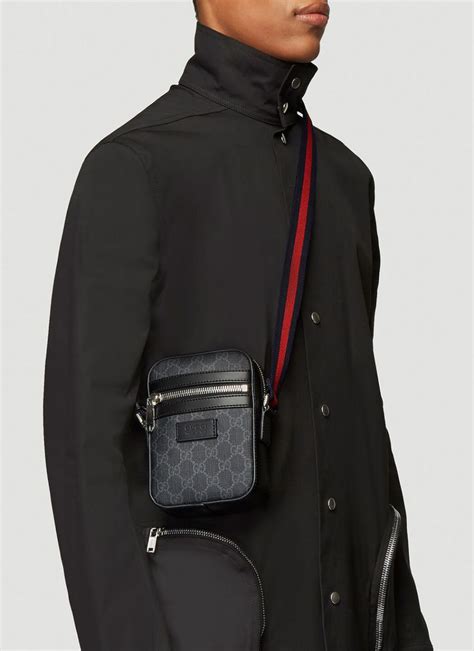 gucci mens over the shoulder bag|Gucci shoulder bag black handbags.